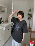 Ringing Star Printing Over Short Sleeve Tee
