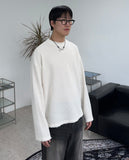 Rattie Damage Ribbed Knit Long Sleeve