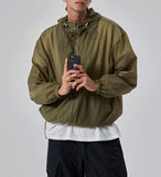 Bold cap windbreaker