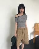 Thames Vintage Cargo Pocket Half-Length Bermuda Pants