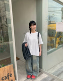 Meiku Carina Pocket Washed Denim Pants