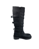Dusen Strap Buckle Long Boots