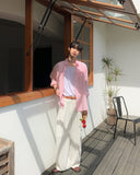 Corna Two Pintuck Wide Slacks