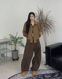Hessia Fold Balloon Cotton Pants