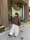 [Unisex] Ollindo Keyring Pintuck Training Banding Wide Pants