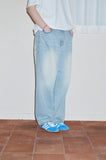 Wide Denim Pants