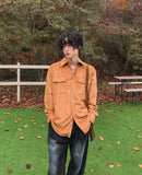 Lamb western suede shirt