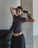 [U-BASIC] Jelly Ribbed Slim Short Polar Short Sleeve