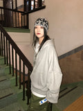 RIVET OVER HOOD ZIP-UP