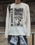 Route Print Overfit Knit