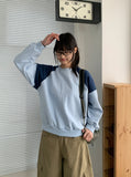Rohina Color Matching Crop Sweatshirt