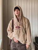 Hippy Fleece Half Zip Up Hoodie