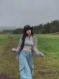 fresh multi pocket nylon cargo pants