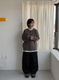 [Unisex] Acolta Bokashi Over Round Knit Cardigan