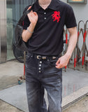Horse Numbering PK Short Sleeve Collar T-Shirt