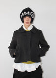 RIBBON POCKET SHORT COAT