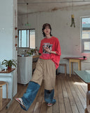 Match two-way cargo wide pants