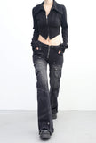 Fix Crop Hoodie Zip-Up
