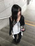 Caro Soft Fit Ribbon Sheer Bolero Cardigan