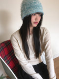 Limon Ramswool Round Cropped Long Sleeve Knit