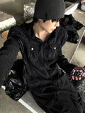 Pigment Long Sleeve Line Hood Zip-up