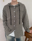 Kendanyu Pocket Check Hood Shirt