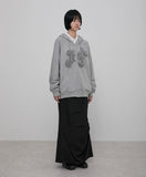 Ruffle Zip Hoodie