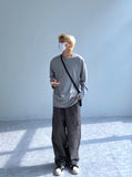 Henry Neck Silket Loose T-Shirt