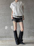 Flow Damage Denim Shorts