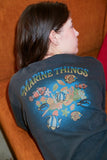 Marine Blue Pigment Short Sleeve Tee