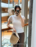 Aluah Half Neck Pleated T-Blouse