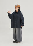 [BAONHAUS] Hebon Denim Banding Balloon Wide Pants - Gray Denim ver.