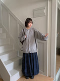 [unisex] Pokinin pocket over knit cardigan