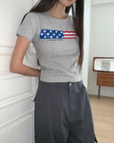 Termil Stars and Stripes Print Short Sleeve T-Shirt