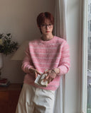 Bren Brush Striped Round Knit