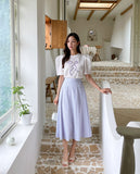 Feud Flared Banding Long Skirt