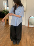 [unisex] Kento One-Tuck Balloon Wide Slacks