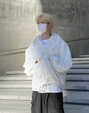 Nylon hoodie string high-end wind parka