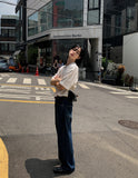 Hip snap Wide Denim