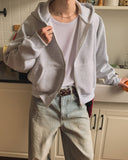 Cray Cropped Two-Way Hoodie Zip-Up