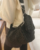 [Mini Pouch Set] Hitch Hopi Leopard Cotton Cross Shoulder Bag