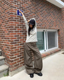 Juri Cut Pintuck Balloon Cotton Long Pants
