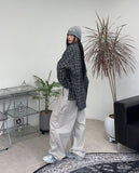 Dehen Oversized Fit Checkered Shirt