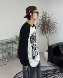 Derriff Color Matching Long Sleeve T-Shirt