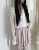 Muta Openwork Bolero Cardigan