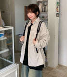 [unisex] Mashuko Stripe Pocket Over Shirt