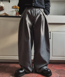 Ridi V-tuck wide slacks