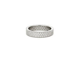 Essence Silver (W) Milgrain Layer Stone Ring