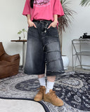 Kaid Unbalance Bermuda Denim Pants