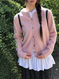 Kand Round Button Knit Cardigan